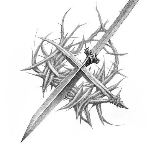Sword Of Spirit Wrapped In Thorns