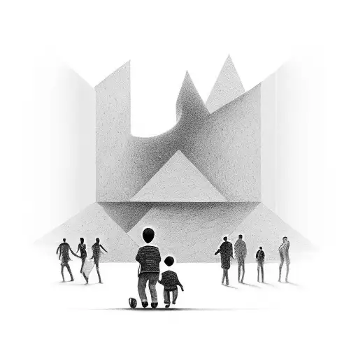 Main Focus On Dad And Kid And Add Stairs