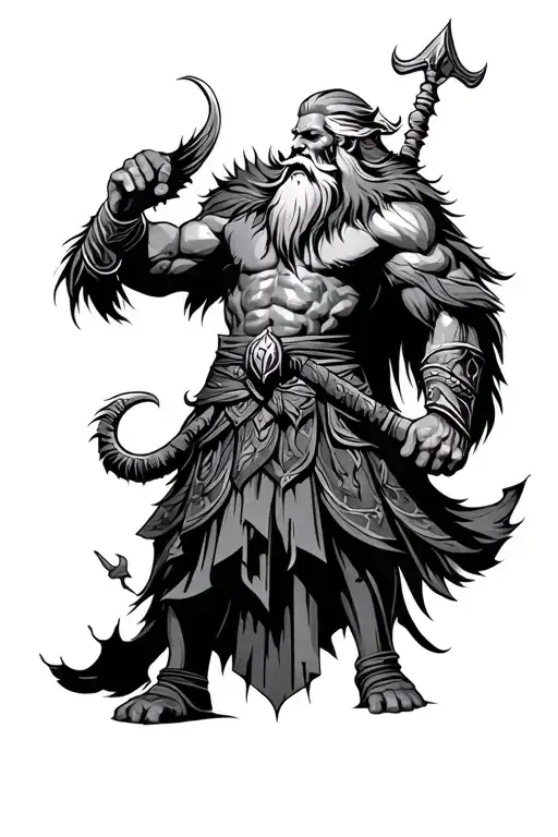 Gods Bearded Warrior