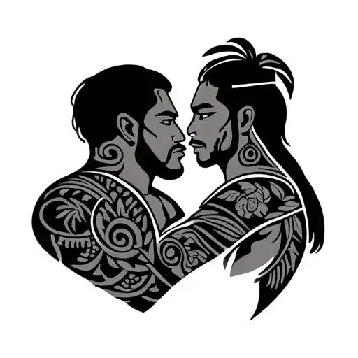 Polynesian Friendship Tattoo Man
