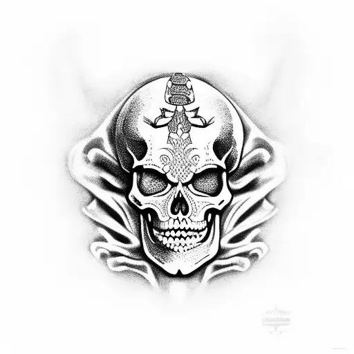 Skeleton Mexican Ancient God Animal