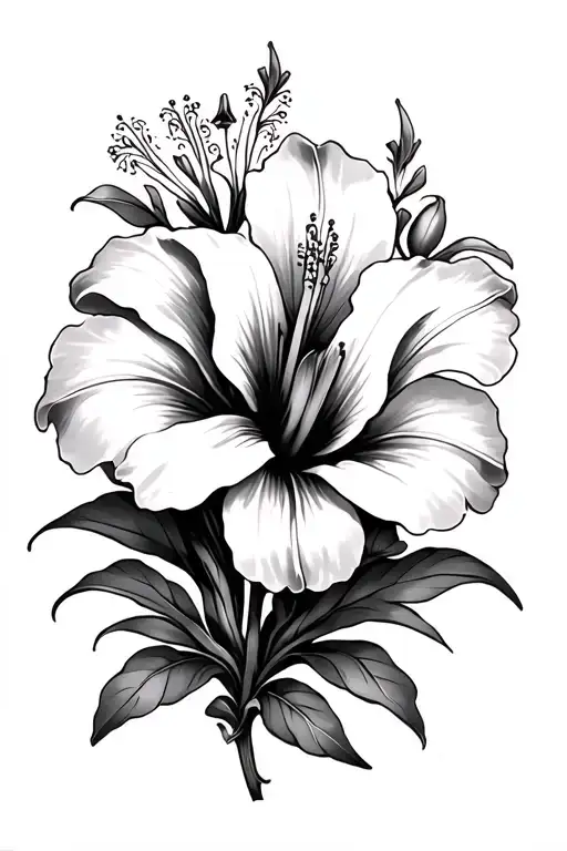 Lily Flower Hibiscus Flower Cross