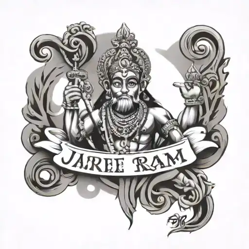 Jai Shree Ram Written In Hindi With A Quote From Ram Charitramanas