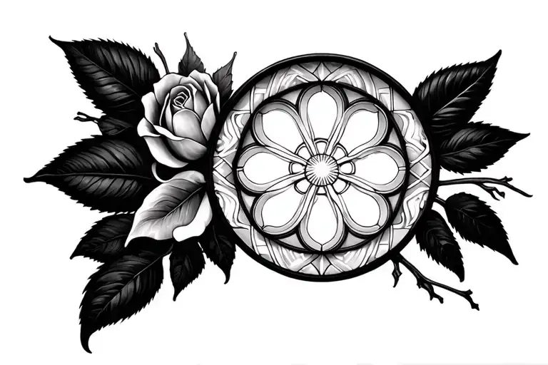 Rose Window Realism Sleeve