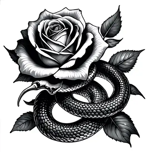 Snake And Rose 2008 As The Stem Rose