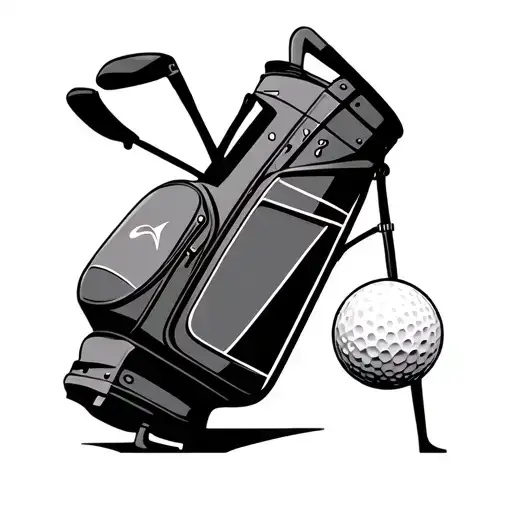 Golf Bag And Callaway Golf Ball