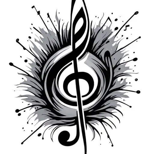 Music Note Surrounded