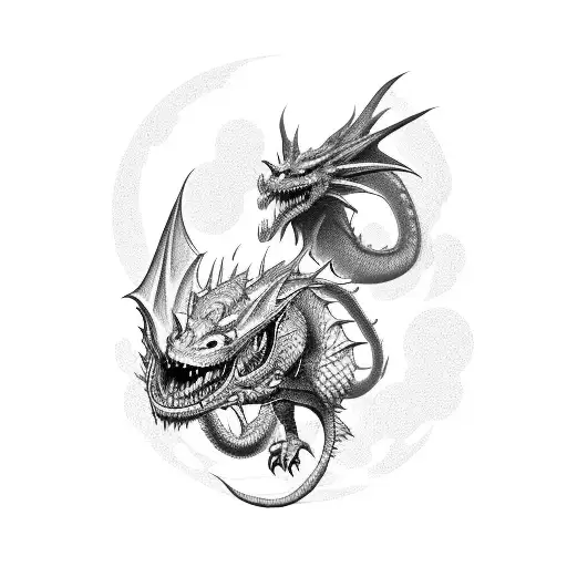 A Hacker Avatar Battling A Dragon In A Virtual Reality World