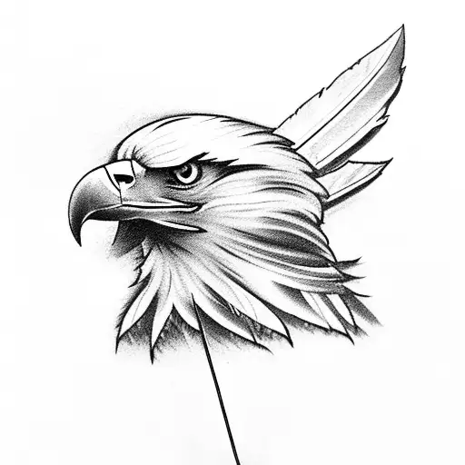 Eagle Feathers With Arrow