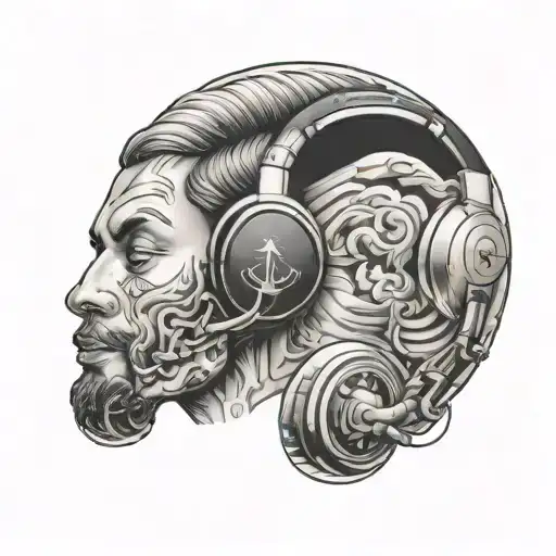 Matching Airpods Listening Music