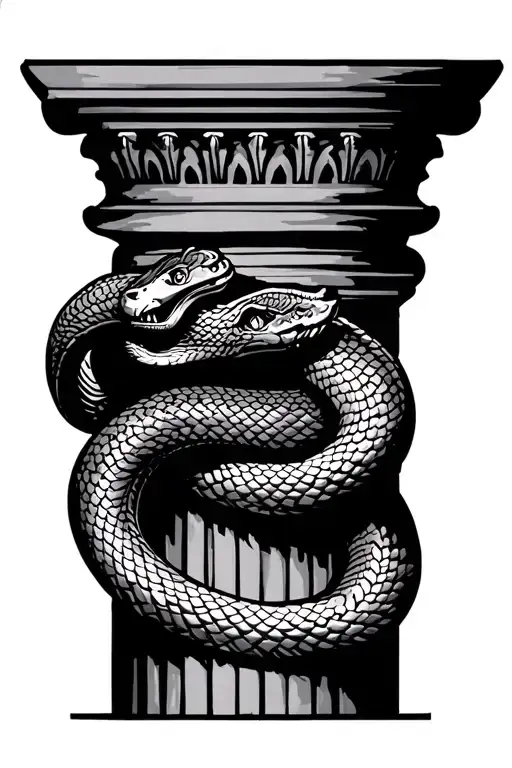 Greek Column Snake