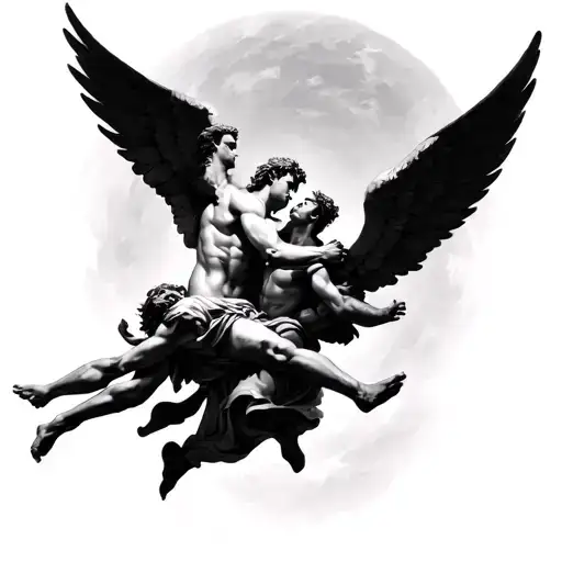 Angel Michael And Gabriel Fighting