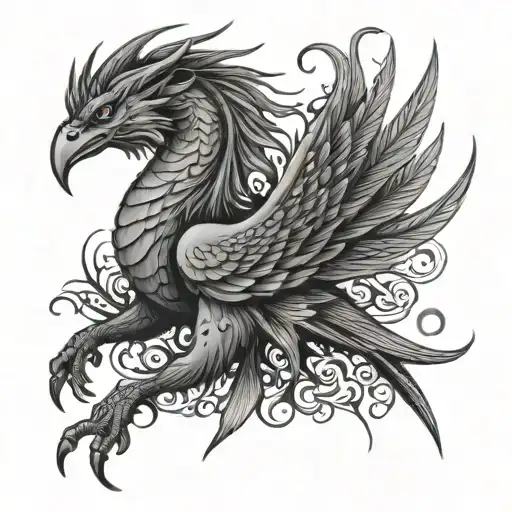 Liverbird With A Dragon