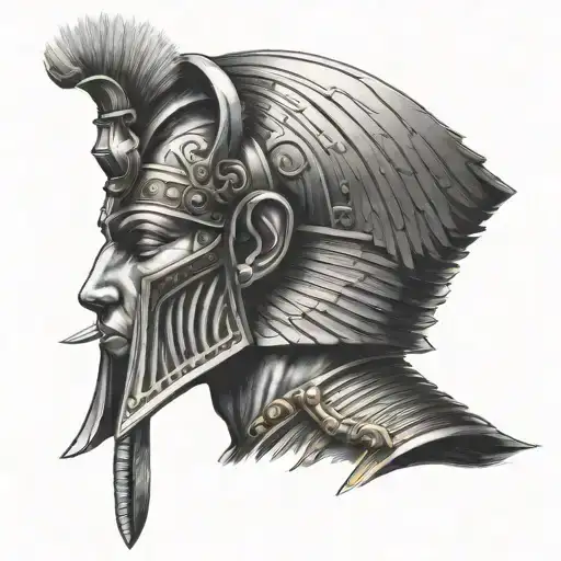 Incorporate Gladiator Armor And Egyptian Pharaoh Headdress Into A Chest Piece