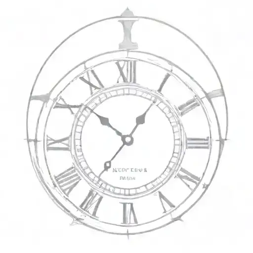 Roman Numeral Clock With Letters Instead Of Numbers