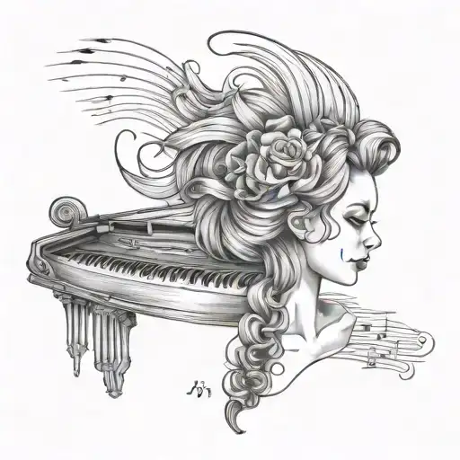 Anatomy Textbook Pages Transforming Into A Sheet Music And Hair Styling Guide