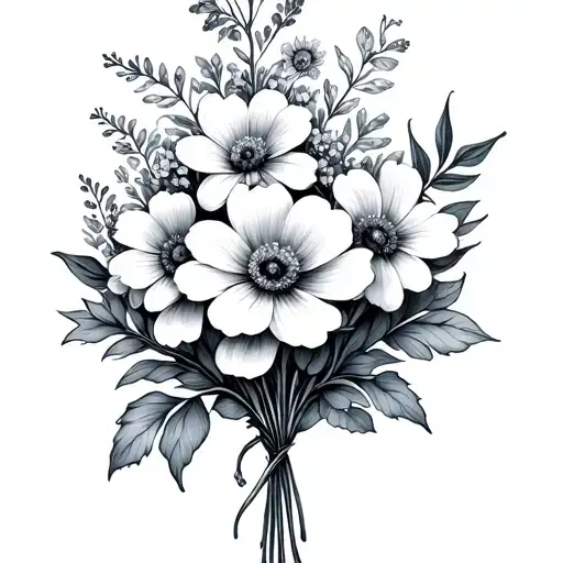 April May June July November Flowers Bouquet Dainty