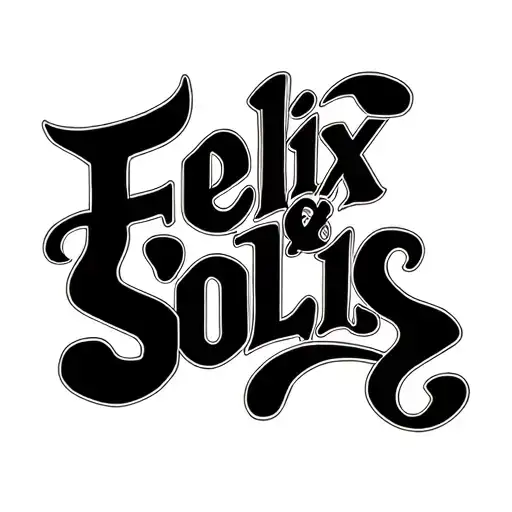Felix And Solis Put Together In Lettering