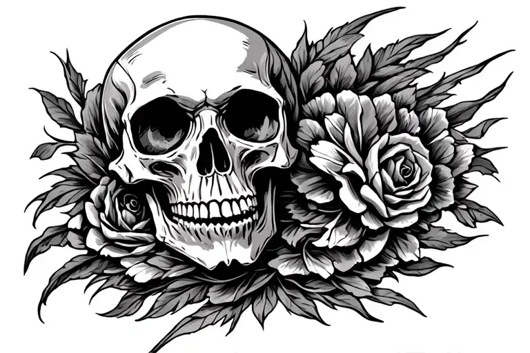 See No Evil Skull Surrounded