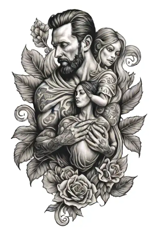 Daughter Holding Fathers Heart