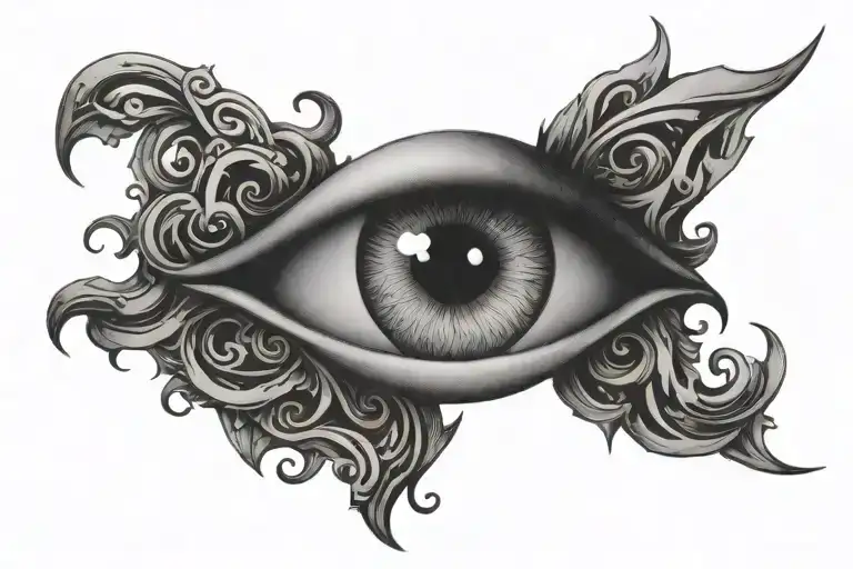 Infinite Symbol With Eye Inside