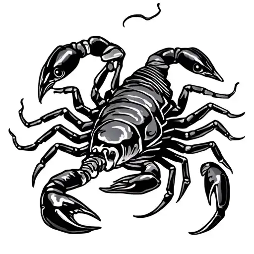 Scorpion And Fish One Next To The Other