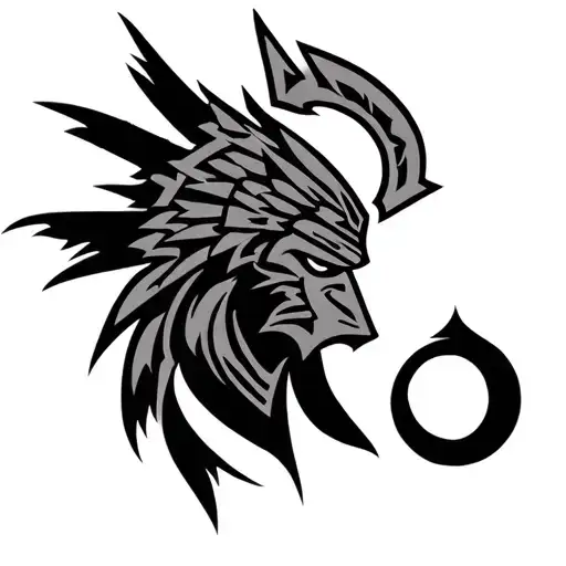 Symbol Of A Powerful Ancient Warrior