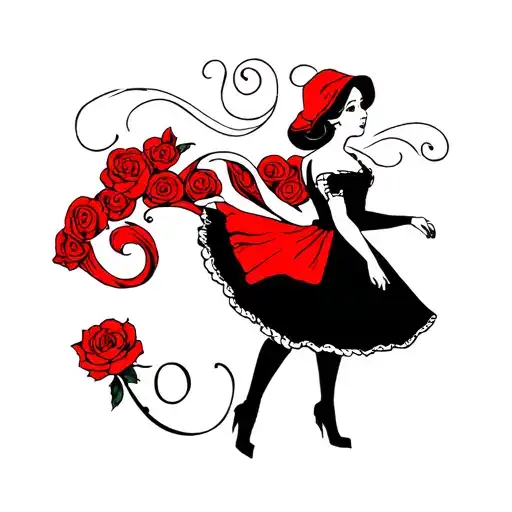 Red And Black Alice In Wonderland Themes