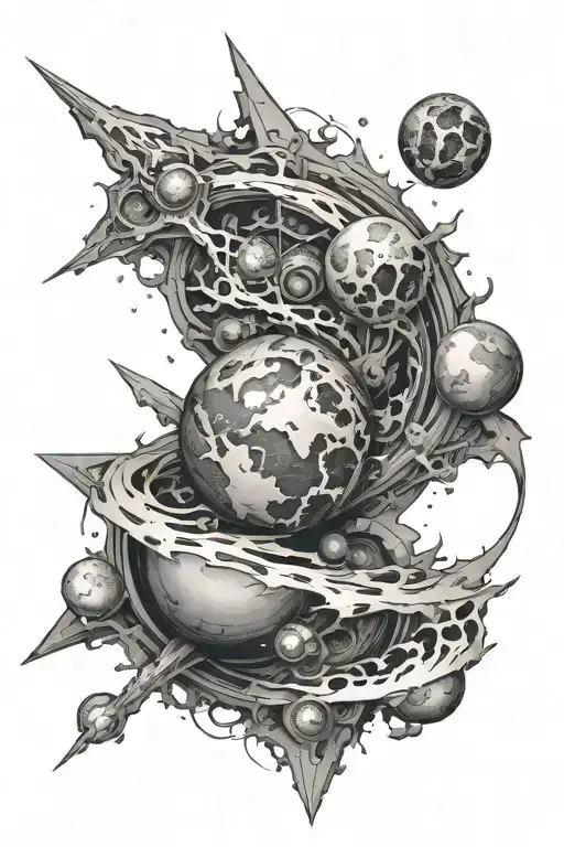 Planet Breaking Apart