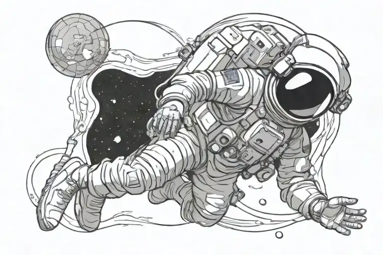 Astronaut In Zero Gravity