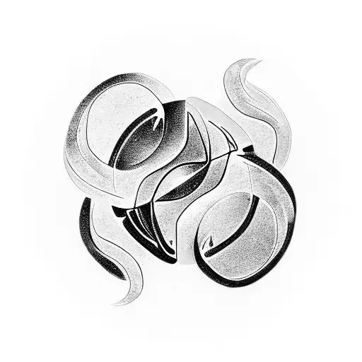 Yin And Yang Symbol Merging With A Tree Of Life