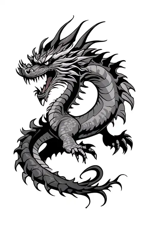 Manny Pacquiao Fighting Dragon