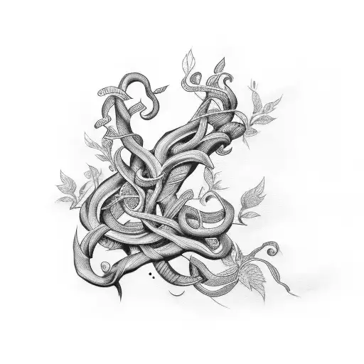 Wing With Vines Sleeve