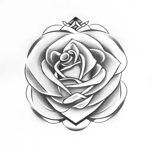 Pocket Watch Roses And Celtic Cross