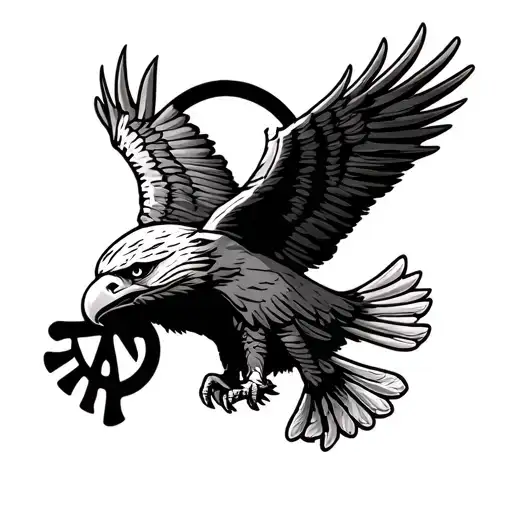 Eagle Ban Sign Wrapped