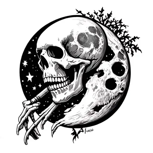 Skelton Singing To Moon