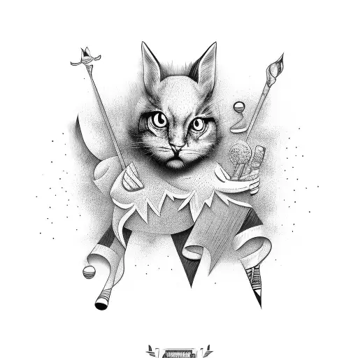 A Design Incorporating The Names Of Your Three Children In Drumstick Font