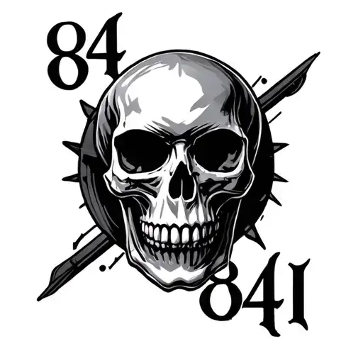 Skull In The Number 84