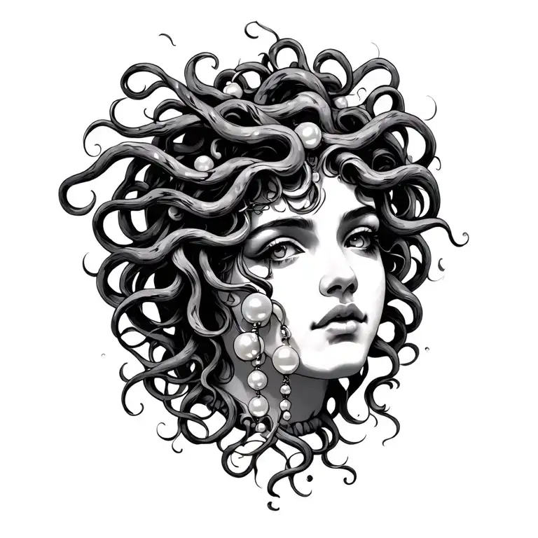 Medusa With Pearls