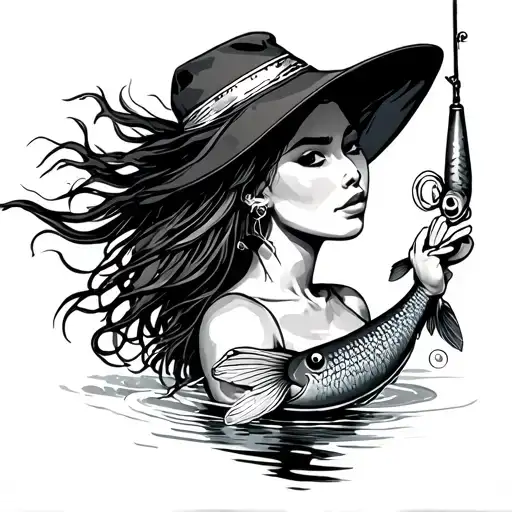 Female Fishing