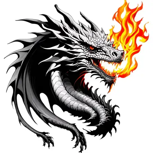 Alex Grey Dragon Breathing Fire