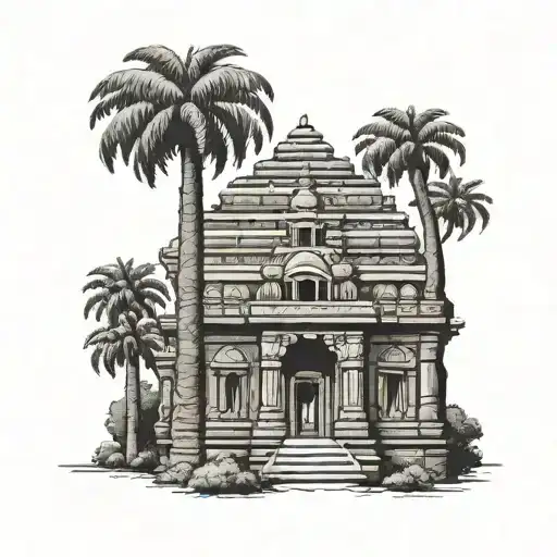 Incorporate The Famous Konark Sun Temple In A Tattoo Design Representing Odisha History