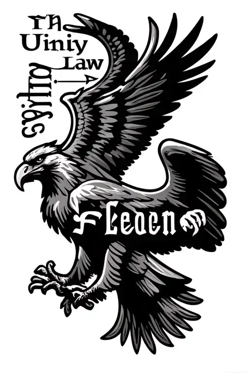 A Lettering Unity And Law And Freedom And Including The German Eagle Above The Text Below The Eagle