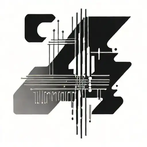 An Abstract Representation Of Morse Code Hidden Within A Geometric Pattern