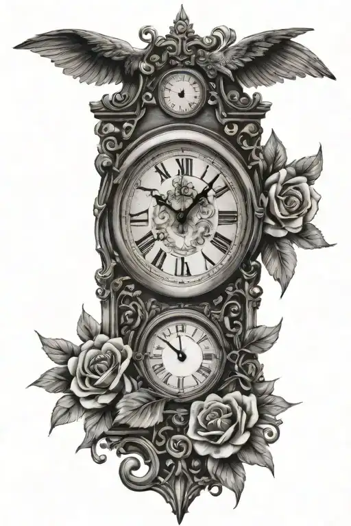 Clock With Numeral Dates