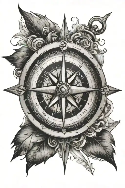Compass With Background