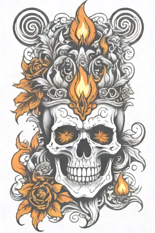 Skull And Flame's