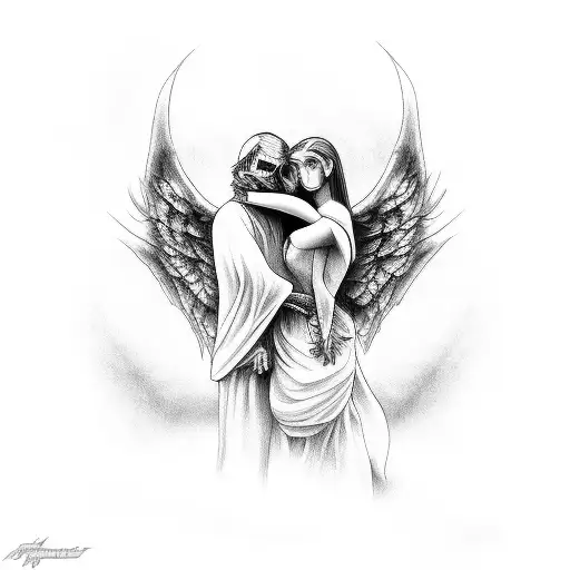 Angel Hugging A Demon