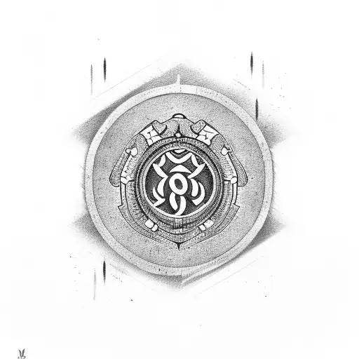 An Abstract Black-grey Design Incorporating Legal Symbols