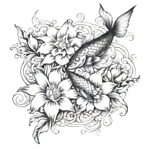 Pisces Flowers Women